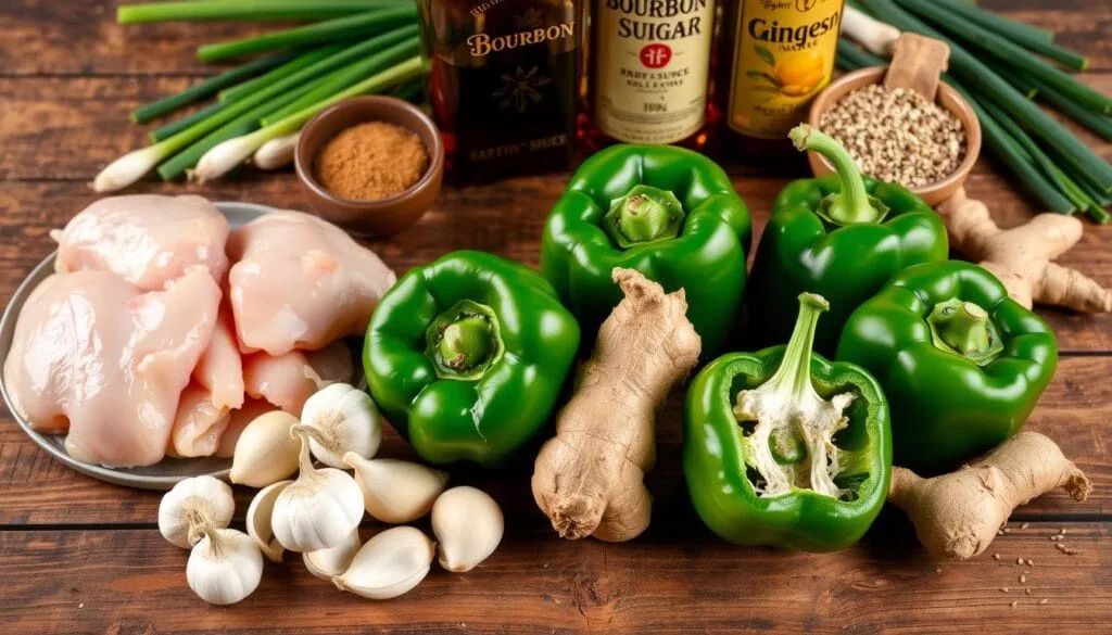 Bourbon Chicken Ingredient Selection Bourbon Chicken Ingredient Selection