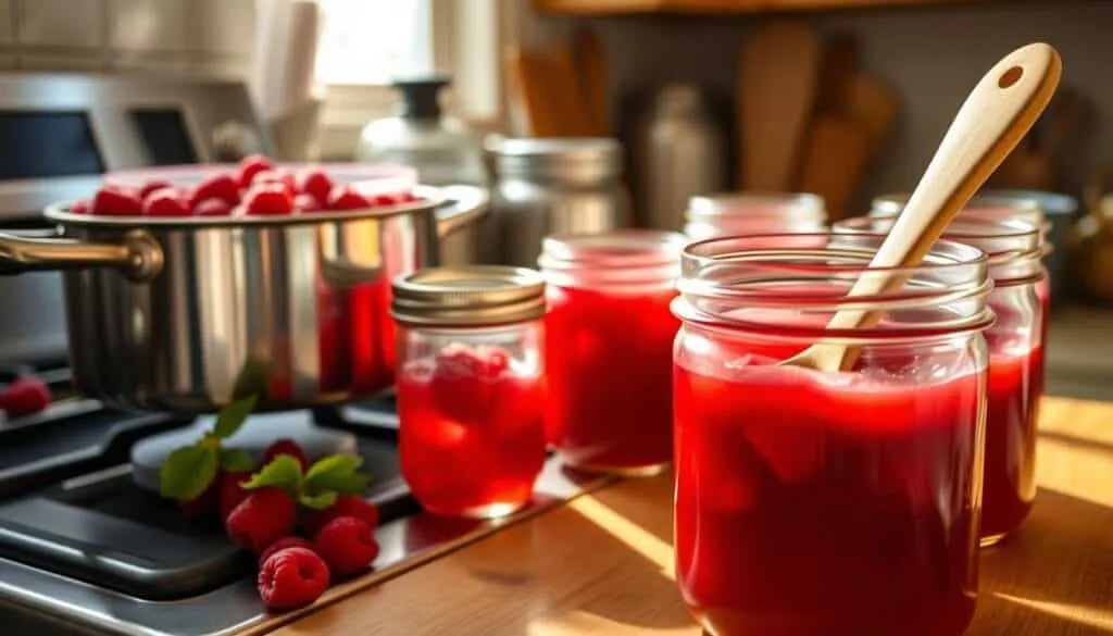 Raspberry Jelly Canning Process Raspberry Jelly Canning Process
