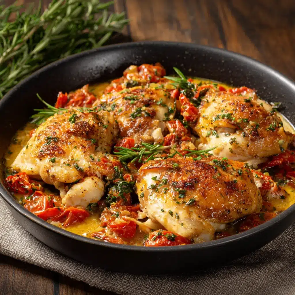 Easy Slow Cooker Tuscan Chicken