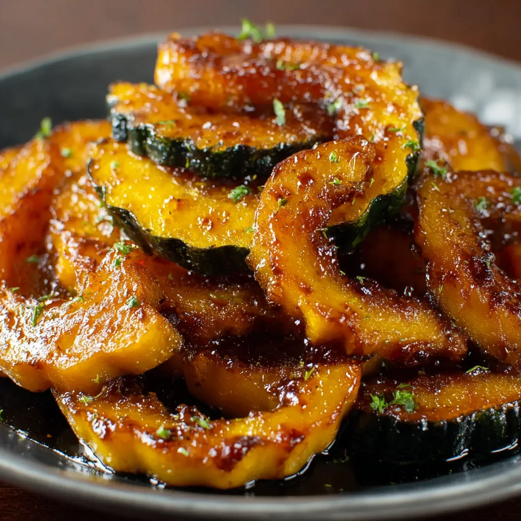 Candied Acorn Squash Slices