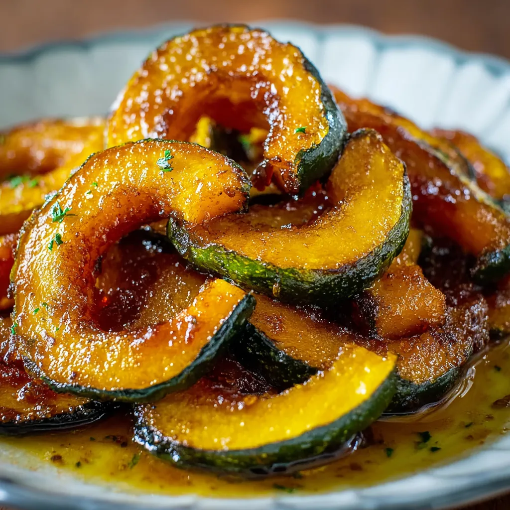 Candied Acorn Squash Slices