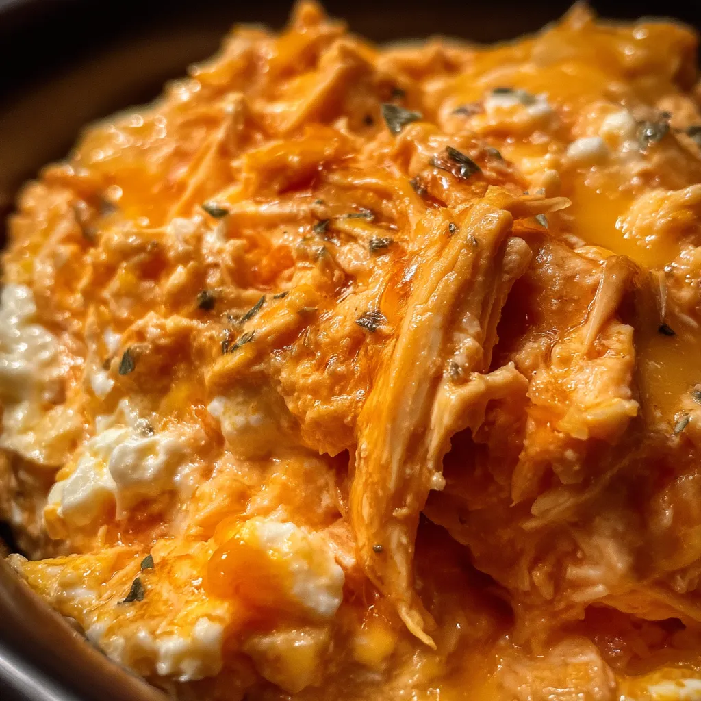 Slow Cooker Buffalo Chicken Soup