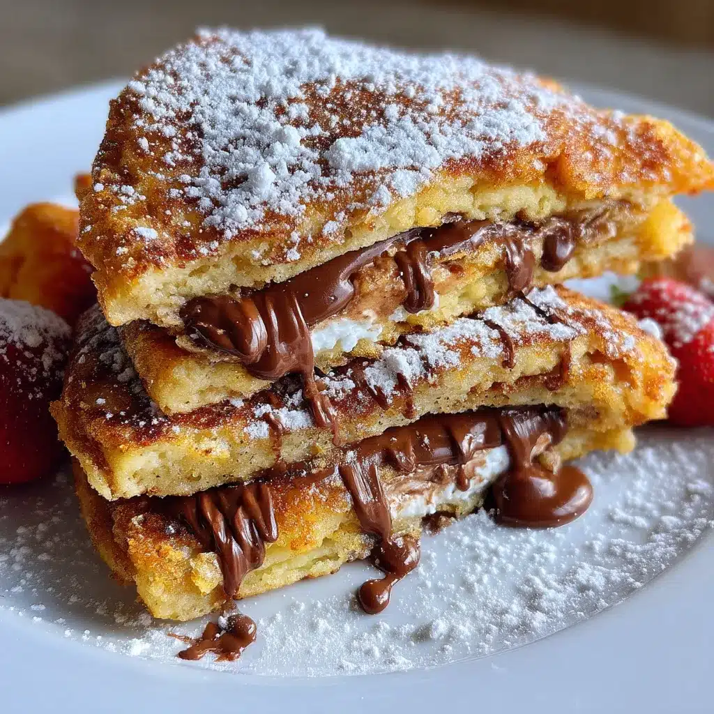 Fried Nutella Pancake Sandwiches