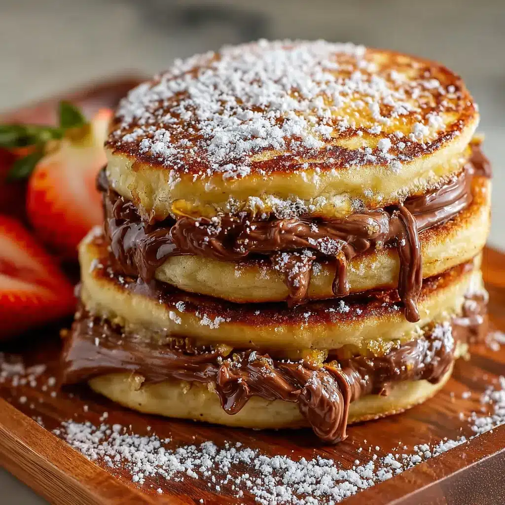 Fried Nutella Pancake Sandwiches