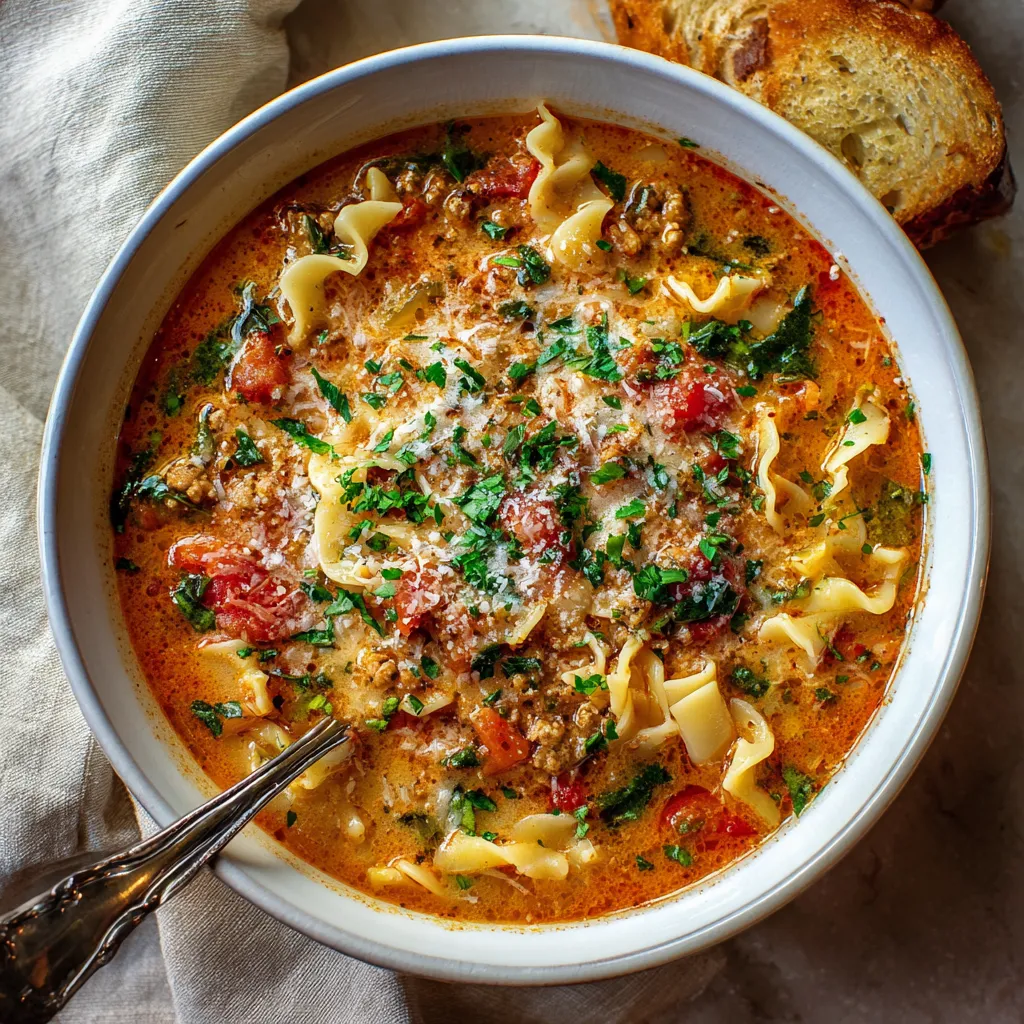 Lasagna Soup