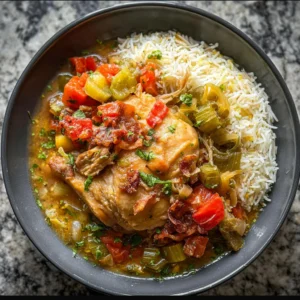 Beer Braised Chicken and Rice