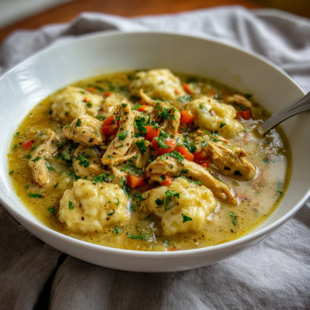 Slow Cooker Chicken and Dumplings