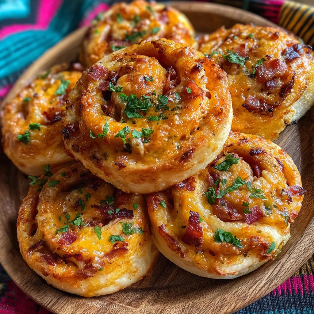 Cheddar Bacon Pinwheels