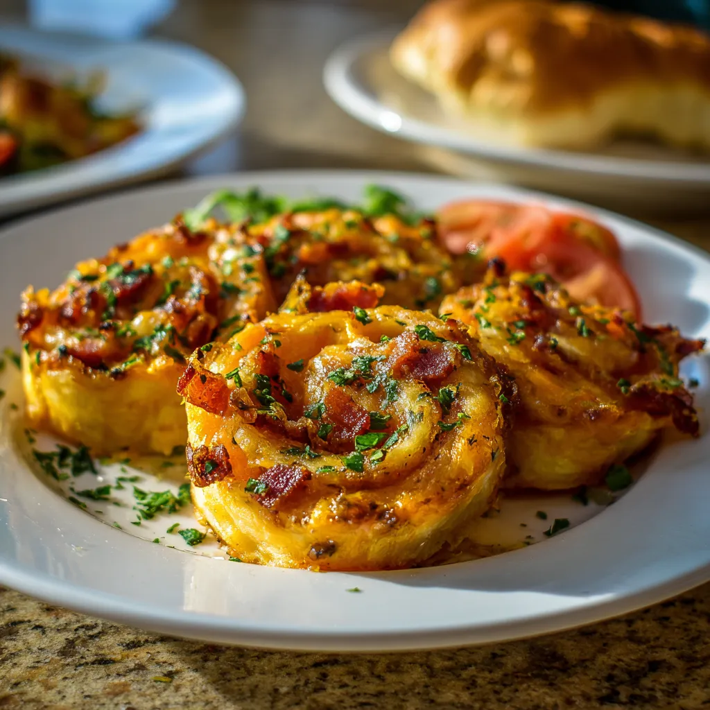 Cheddar Bacon Pinwheels