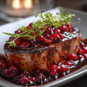 Cranberry Glazed Beef Tenderloin