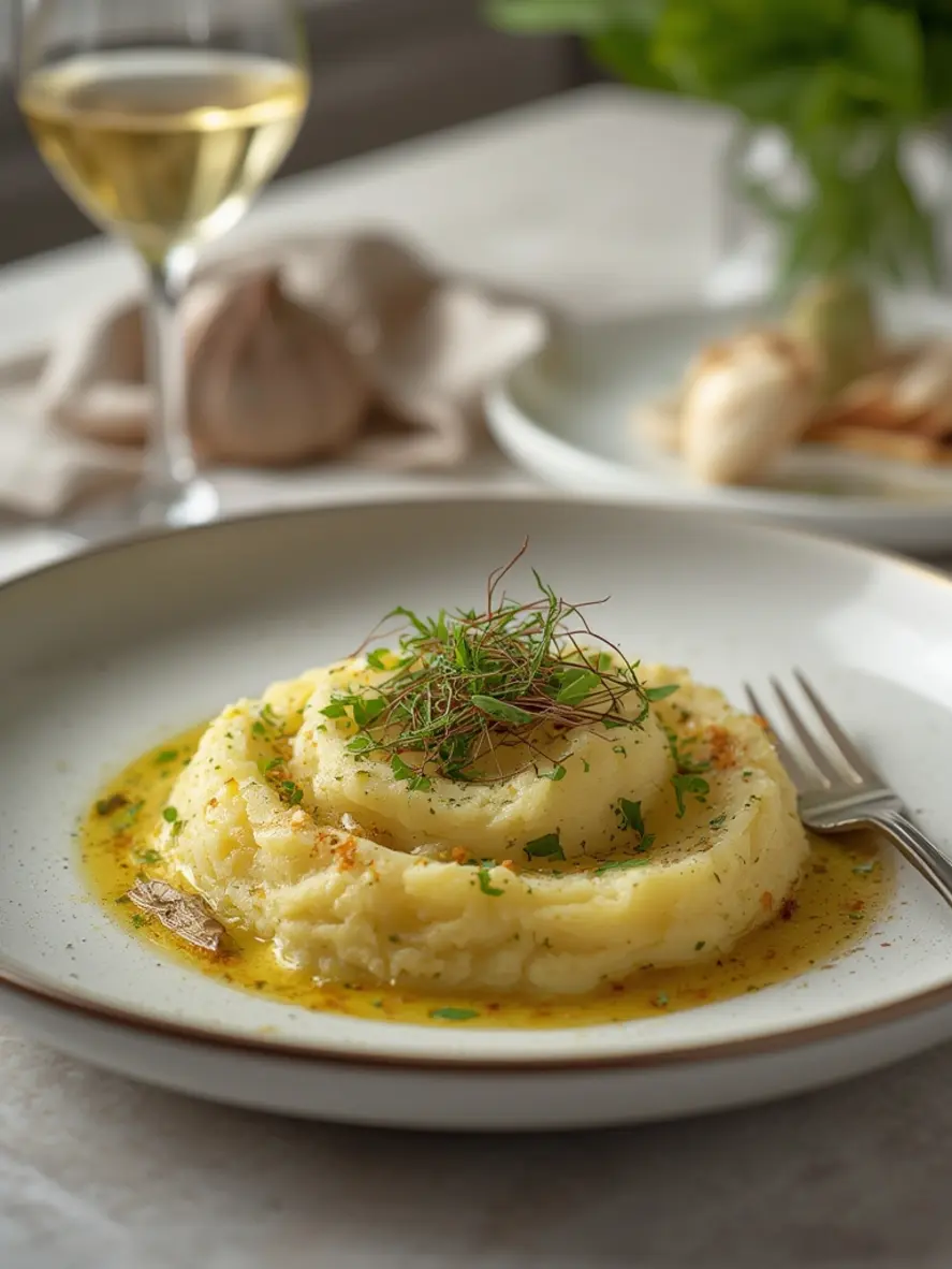 Garlic Herb Mashed Potatoes