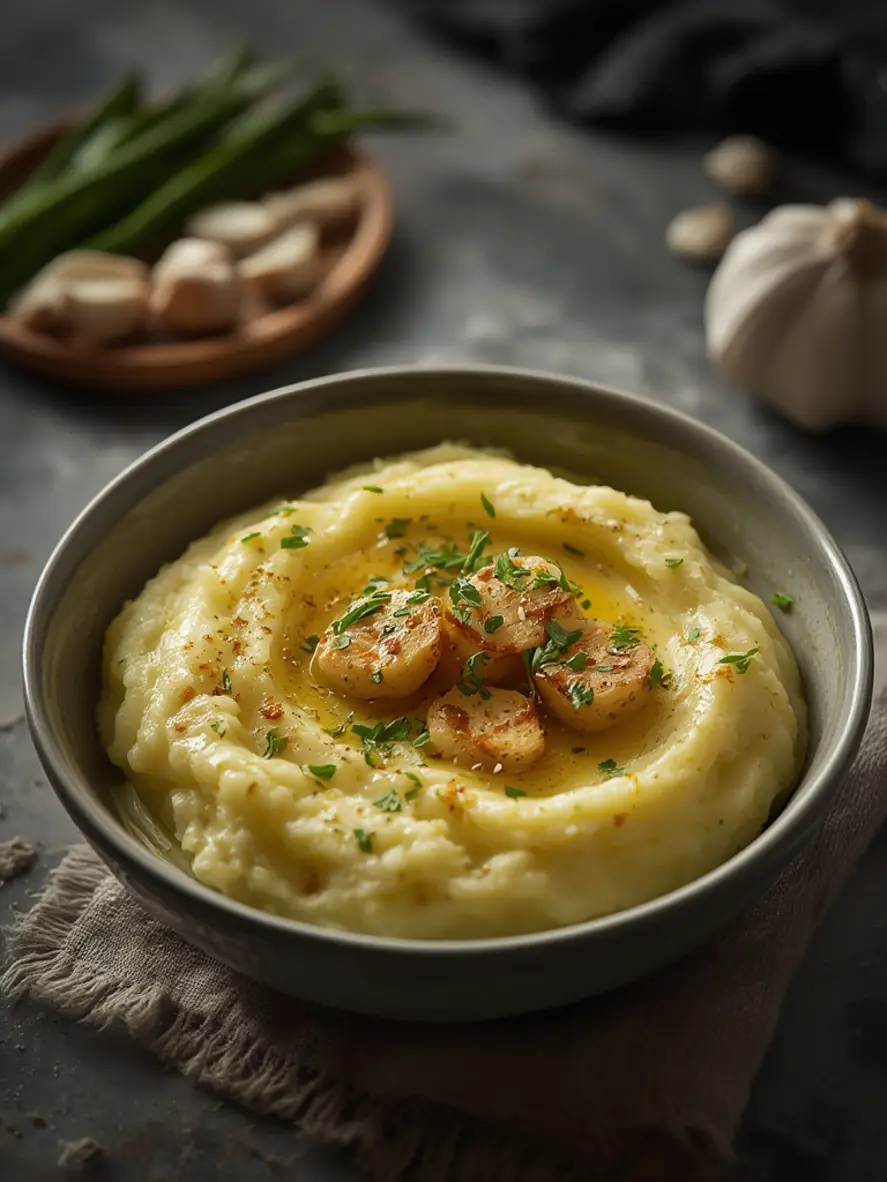 Garlic Herb Mashed Potatoes