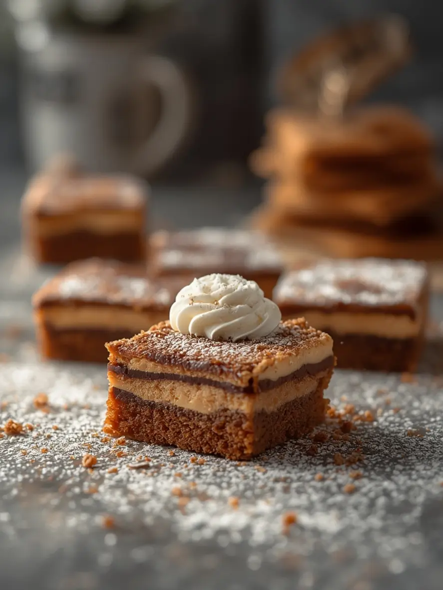 Gingerbread Cake Bars