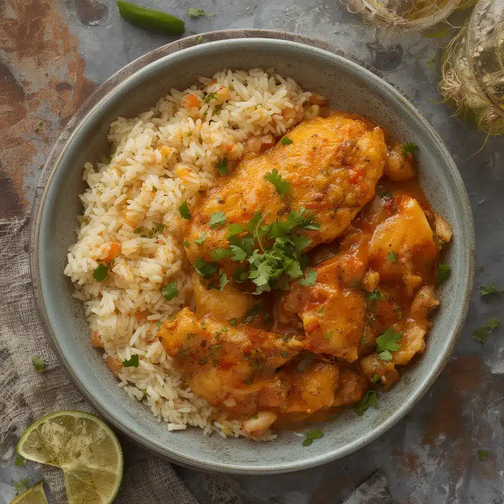 Slow Cooker Chicken & Rice